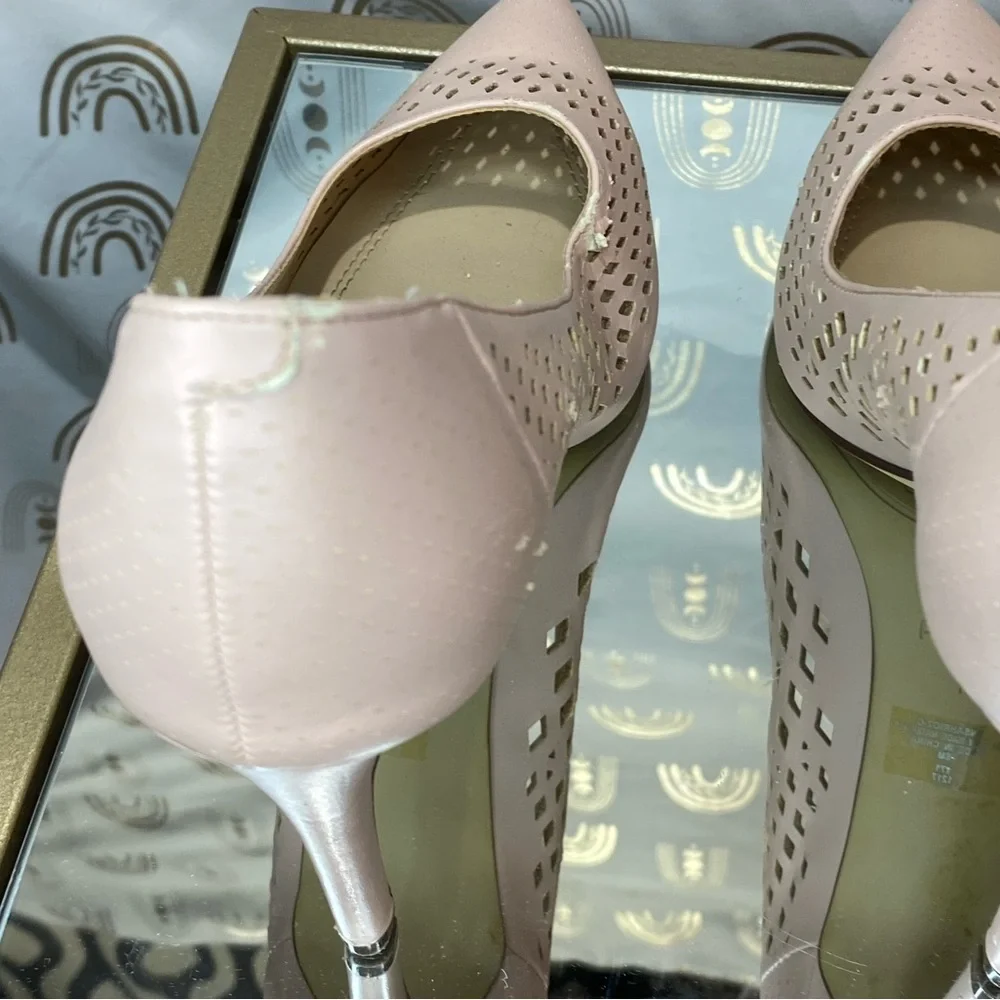 Unisa Blush Pink Perforated Heels